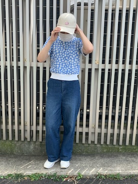 「無（ム）のアイテム」を使った、MIYUUさん（レディース・161cm）の夏コーディネート