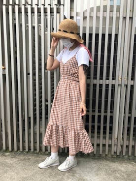 「SONA（ソナ）のアイテム」を使った、MIYUUさん（レディース・161cm）の夏コーディネート