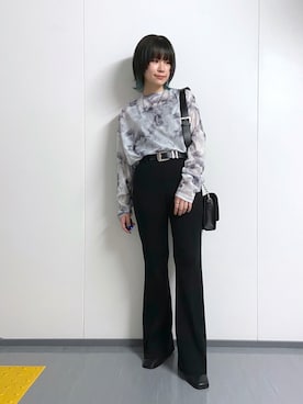 「アイテム（サンダル）」を使った、ノザキさん（レディース・152cm）の秋コーディネート