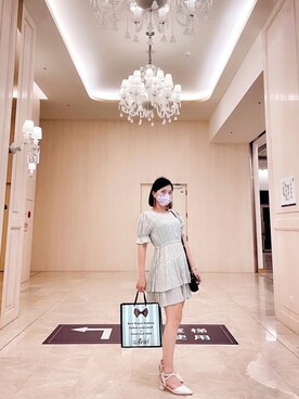 「アイテム（ワンピース/ドレス、シルバー系）」を使った、さな🇹🇼さん（レディース・158cm）の秋コーディネート