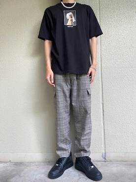 「RAGEBLUE（レイジブルー）のアイテム（トップス）」を使った、Yuさん（メンズ・167cm）の夏コーディネート