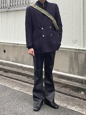 「Adoon plain（アドーンプレーン）のアイテム（その他パンツ）」を使った、Yuさん（メンズ・167cm）の春コーディネート