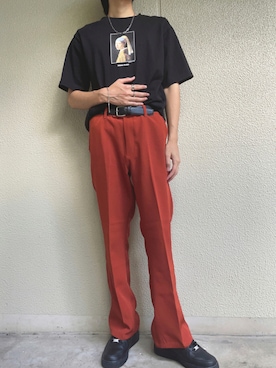 「Adoon plain（アドーンプレーン）のアイテム」を使った、Yuさん（メンズ・167cm）の秋コーディネート