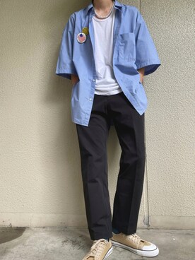 「UNIQLO（ユニクロ）の50色ソックス（消臭機能付き）（ソックス/靴下）」を使った、Yuさん（メンズ・167cm）の夏コーディネート