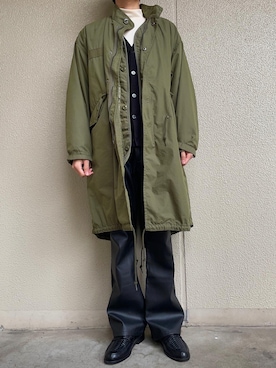 「Adoon plain（アドーンプレーン）のアイテム（パンツ）」を使った、Yuさん（メンズ・167cm）の冬コーディネート