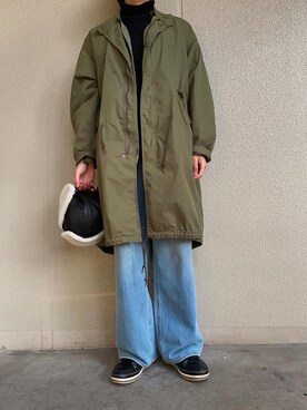 「EDWIN（エドウィン）のアイテム（シューズ）」を使った、Yuさん（メンズ・167cm）の冬コーディネート