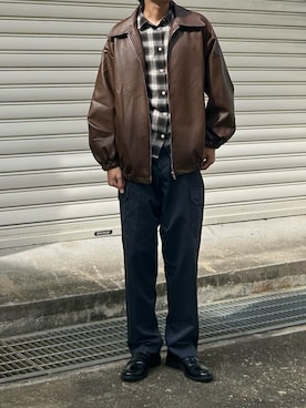 「CiNTAS（シンタス）のアイテム」を使った、Yuさん（メンズ・167cm）の秋コーディネート