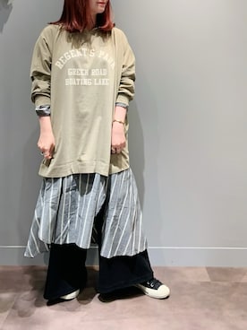 「PUAL CE CIN（ピュアルセシン）のアイテム（ワンピース/ドレス）」を使った、とみいなつみさん（レディース・155cm）の秋コーディネート