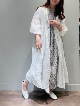 「PUAL CE CIN（ピュアルセシン）のアイテム（ワンピース/ドレス）」を使った、とみいなつみさん（レディース・155cm）の春コーディネート