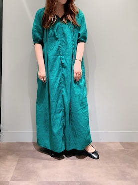 「PUAL CE CIN（ピュアルセシン）のアイテム（ワンピース/ドレス）」を使った、とみいなつみさん（レディース・155cm）の夏コーディネート