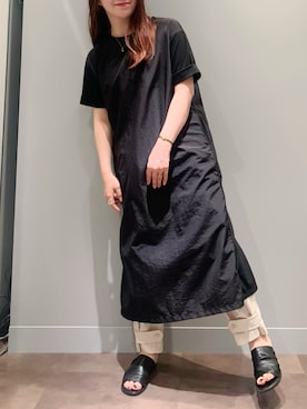 「PUAL CE CIN（ピュアルセシン）のアイテム（ワンピース/ドレス）」を使った、とみいなつみさん（レディース・155cm）の夏コーディネート