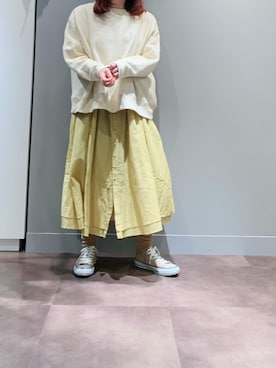 「PUAL CE CIN（ピュアルセシン）のアイテム（ワンピース/ドレス）」を使った、とみいなつみさん（レディース・155cm）の秋コーディネート