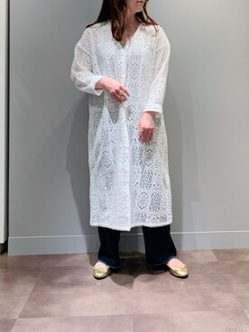 「PUAL CE CIN（ピュアルセシン）のアイテム（ワンピース/ドレス）」を使った、とみいなつみさん（レディース・155cm）の春コーディネート