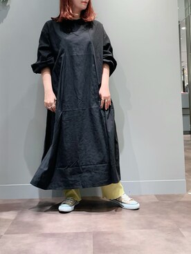 「PUAL CE CIN（ピュアルセシン）のアイテム（ワンピース/ドレス）」を使った、とみいなつみさん（レディース・155cm）の秋コーディネート