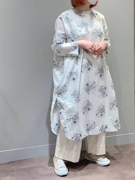 「PUAL CE CIN（ピュアルセシン）のアイテム（ワンピース/ドレス）」を使った、とみいなつみさん（レディース・155cm）の春コーディネート