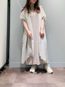 「PUAL CE CIN（ピュアルセシン）のアイテム（ワンピース/ドレス）」を使った、とみいなつみさん（レディース・155cm）の夏コーディネート