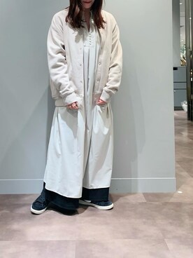 「PUAL CE CIN（ピュアルセシン）のアイテム（ブルゾン）」を使った、とみいなつみさん（レディース・155cm）の冬コーディネート