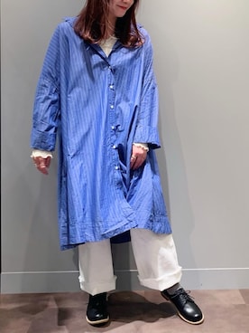 「PUAL CE CIN（ピュアルセシン）のアイテム（ワンピース/ドレス）」を使った、とみいなつみさん（レディース・155cm）の冬コーディネート