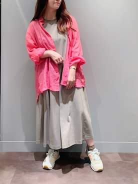 「PUAL CE CIN（ピュアルセシン）のアイテム（ワンピース/ドレス）」を使った、とみいなつみさん（レディース・155cm）の夏コーディネート