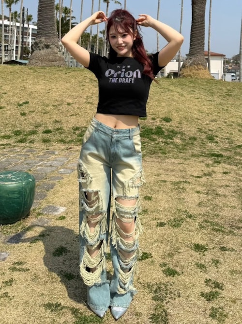 Orion/オリオン】ラインストーンちびTシャツ（Tシャツ