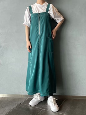 「Lui's（ルイス）のアイテム（ワンピース/ドレス）」を使った、mkkkisさん（レディース・163cm）の夏コーディネート