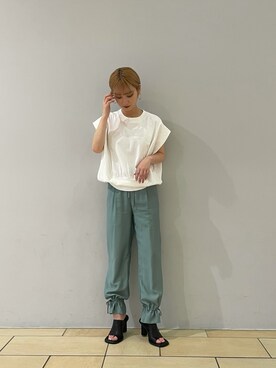 「Lui's（ルイス）のアイテム（シューズ）」を使った、mkkkisさん（レディース・163cm）の夏コーディネート