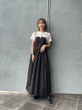 「Lui's（ルイス）のアイテム（ワンピース/ドレス）」を使った、mkkkisさん（レディース・163cm）の夏コーディネート