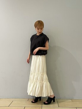 「Lui's（ルイス）のアイテム（シューズ）」を使った、mkkkisさん（レディース・163cm）の夏コーディネート
