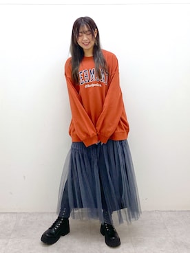 「ロングカーディガン」｜NIINAさん（レディース・164cm・20代）の秋コーディネート