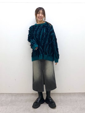 「PBLIM（ページボーイリム）のアイテム（スカート）」を使った、NIINAさん（レディース・164cm）の秋コーディネート