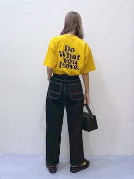 「PBLIM（ページボーイリム）のPAGEBOYLIM/カツラギスケーターパンツ（その他パンツ）」を使った、NIINAさん（レディース・164cm）の夏コーディネート