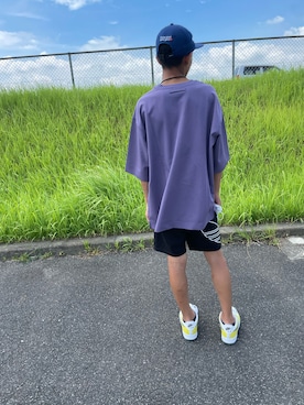 「PEARLY GATES（パーリーゲイツ）のアイテム（キャップ）」を使った、一護さん（メンズ・157cm）の夏コーディネート