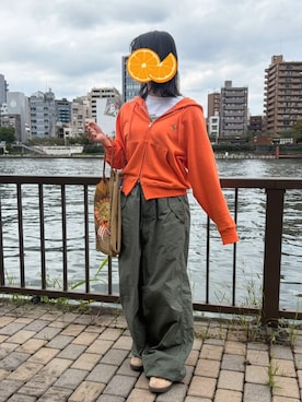 「BEAMS BOY（ビームスボーイ）のアイテム」を使った、ポンカンさん（レディース・155cm）の秋コーディネート