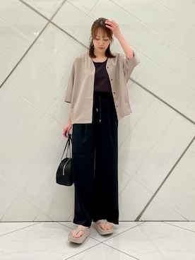 「アイテム（シューズ）」を使った、IKUさん（レディース・161cm）の春コーディネート