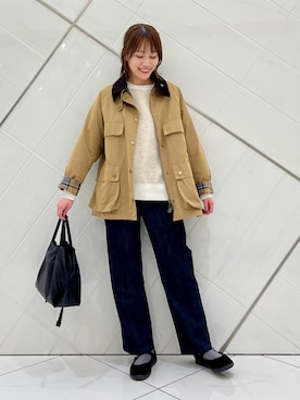 「アイテム（その他トップス）」を使った、IKUさん（レディース・161cm）の秋コーディネート