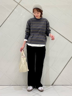「RODE SKO（ロデスコ）のアイテム」を使った、IKUさん（レディース・161cm）の秋コーディネート