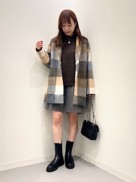 「ホリデーコーデ」｜IKUさん（レディース・160cm）の秋コーディネート