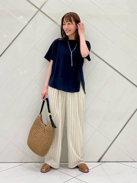 「帰省コーデ」｜IKUさん（レディース・161cm）の春コーディネート