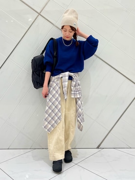 「URBAN RESEARCH DOORS（アーバンリサーチドアーズ）のアイテム（バックパック/リュック）」を使った、IKUさん（レディース・161cm）の秋コーディネート