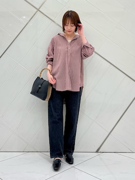 「Lee（リー）のアイテム」を使った、IKUさん（レディース・161cm）の夏コーディネート