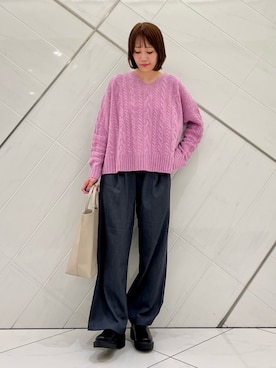 「URBAN RESEARCH DOORS（アーバンリサーチドアーズ）のトラックソールブーツ（ブーツ）」を使った、IKUさん（レディース・161cm）の秋コーディネート