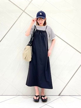「URTECH」｜「アイテム（キャップ）」を使った、IKUさん（レディース・161cm）の春コーディネート
