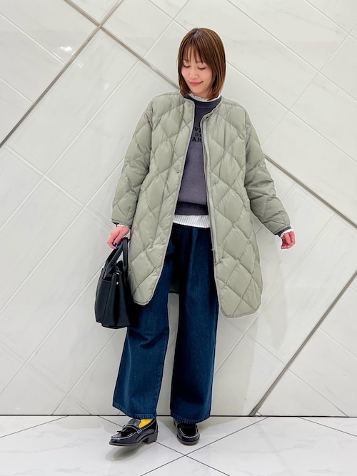 ライトダウンキルトロングコート