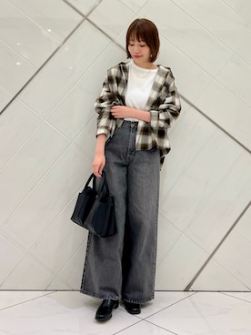 「Lee（リー）のアイテム」を使った、IKUさん（骨格ウェーブ・レディース・161cm）の秋コーディネート