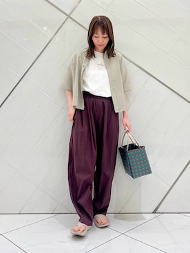 「RODE SKO（ロデスコ）のアイテム」を使った、IKUさん（レディース・161cm）の夏コーディネート