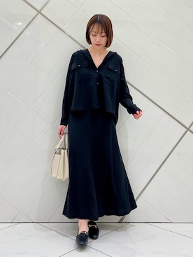 「RODE SKO（ロデスコ）のアイテム」を使った、IKUさん（レディース・161cm）の秋コーディネート