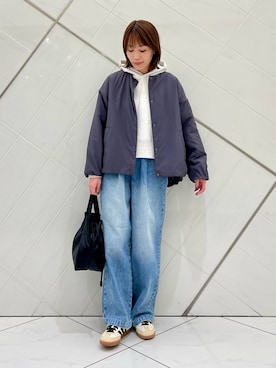 「アイテム（ジャケット/アウター）」を使った、IKUさん（レディース・161cm）の秋コーディネート