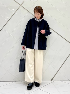 「アイテム（シャツ/ブラウス、その他）」を使った、IKUさん（レディース・161cm）の秋コーディネート