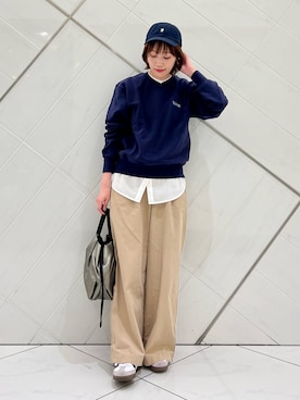 「アイテム（スウェット）」を使った、IKUさん（骨格ウェーブ・レディース・161cm）の秋コーディネート