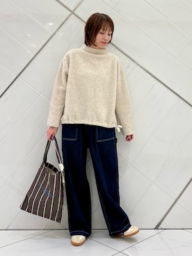 「アイテム（その他トップス）」を使った、IKUさん（レディース・161cm）の秋コーディネート